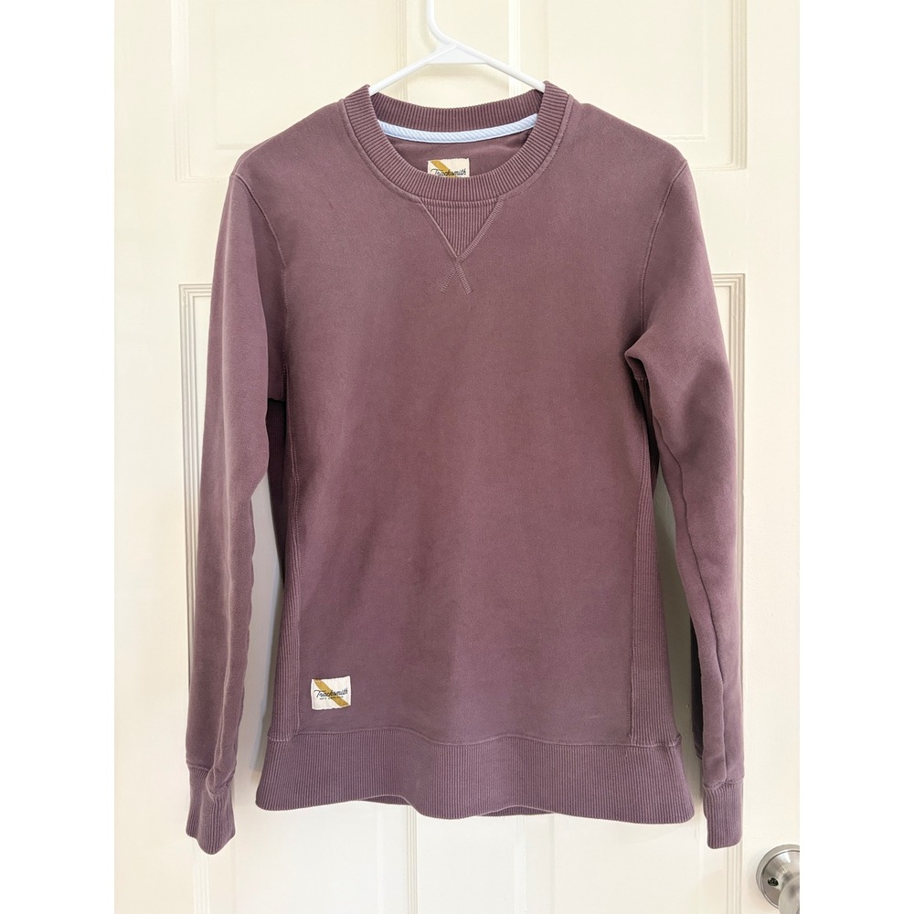 Tracksmith New England Women Trackhouse Sweatshirt Plum Purple Crewneck XS